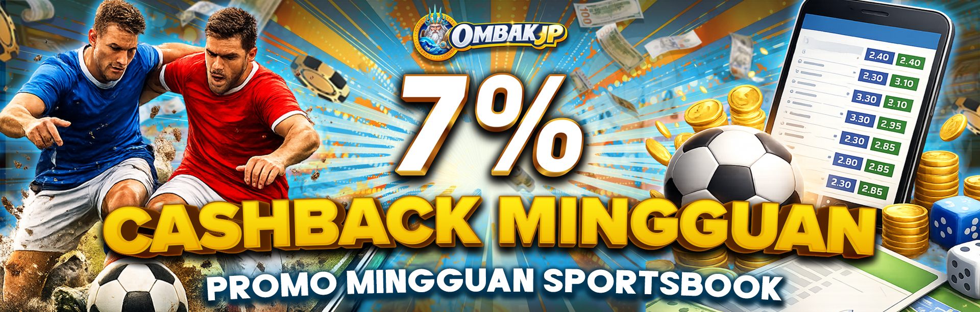 CASHBACK SPORT MINGGUAN 7%